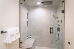 The master ensuite has a luxurious steam shower to help you relax & recover after a day of adventure.